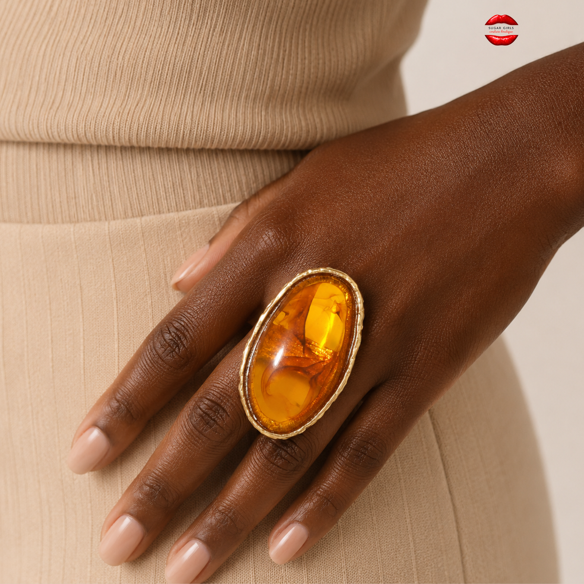 AMBER GLOW LUXE RING