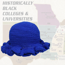 Load image into Gallery viewer, BLUE CROCHET BUCKET HAT