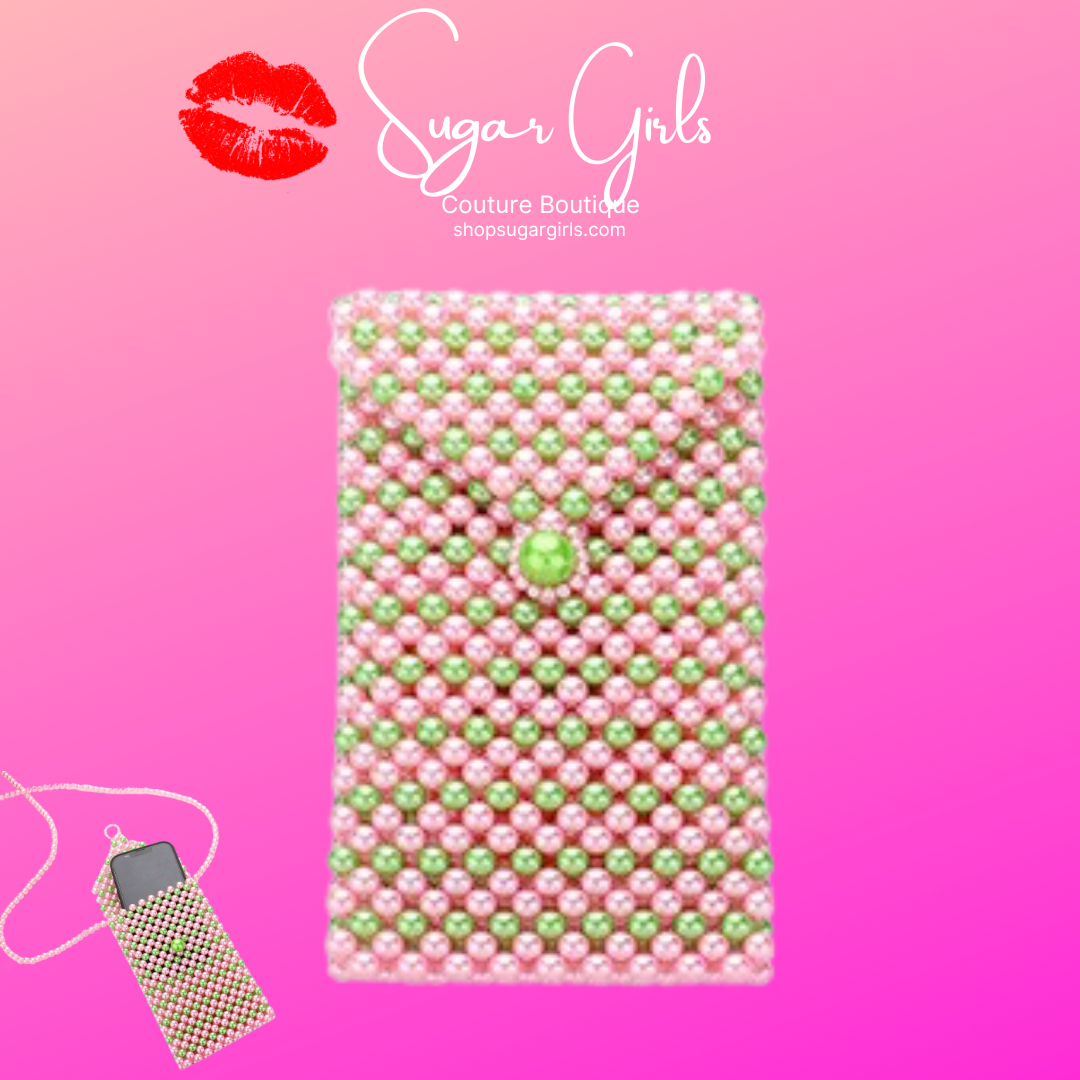 PINK & GREEN CROSSBODY