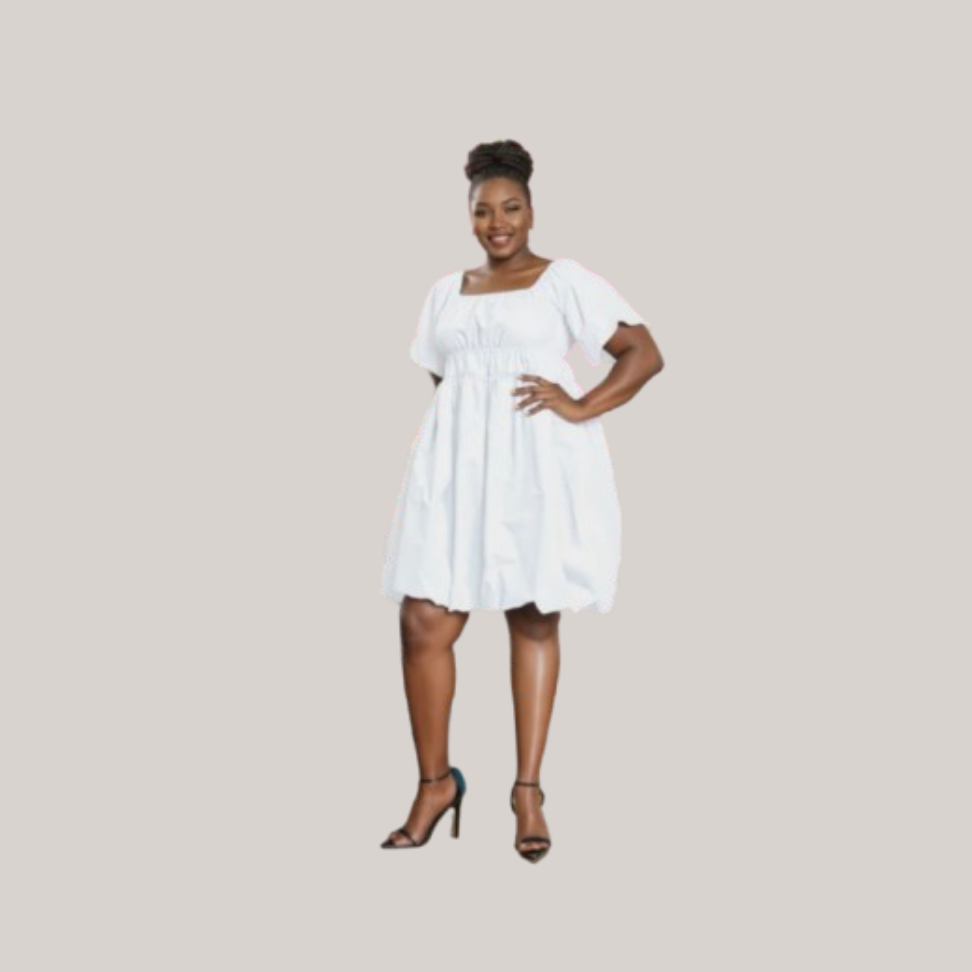 BUBBLY WHITE DRESS