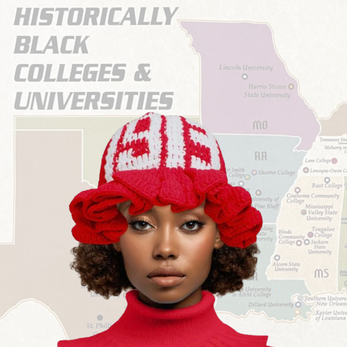 RED CROCHET BUCKET HAT