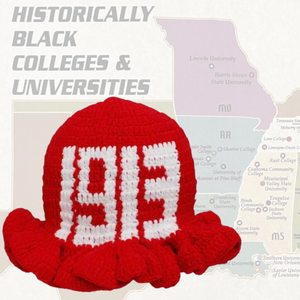 RED CROCHET BUCKET HAT