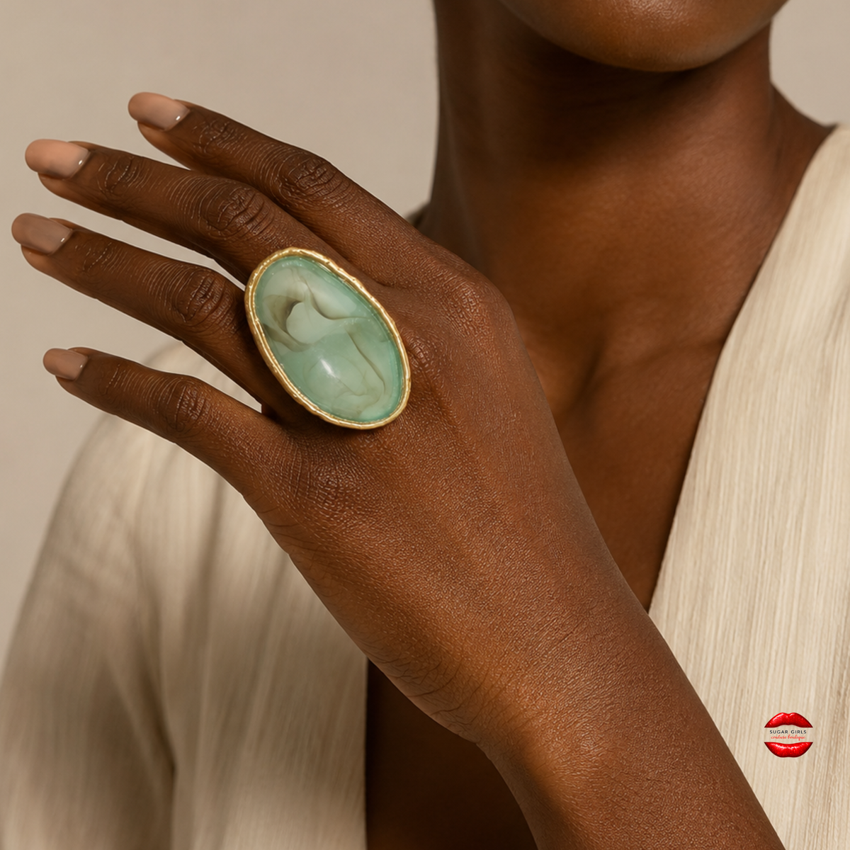 SEA GLASS LUXE RING