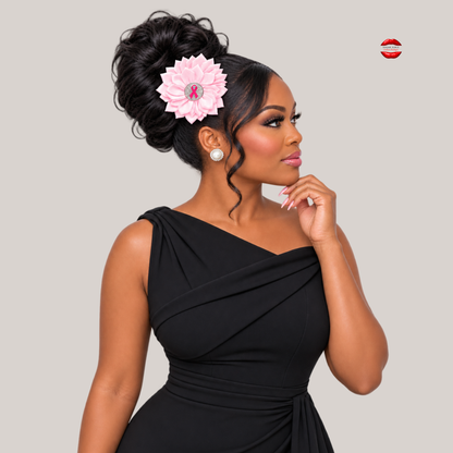 PINK POWER BLOOM BROOCH &amp; HAIR CLIP