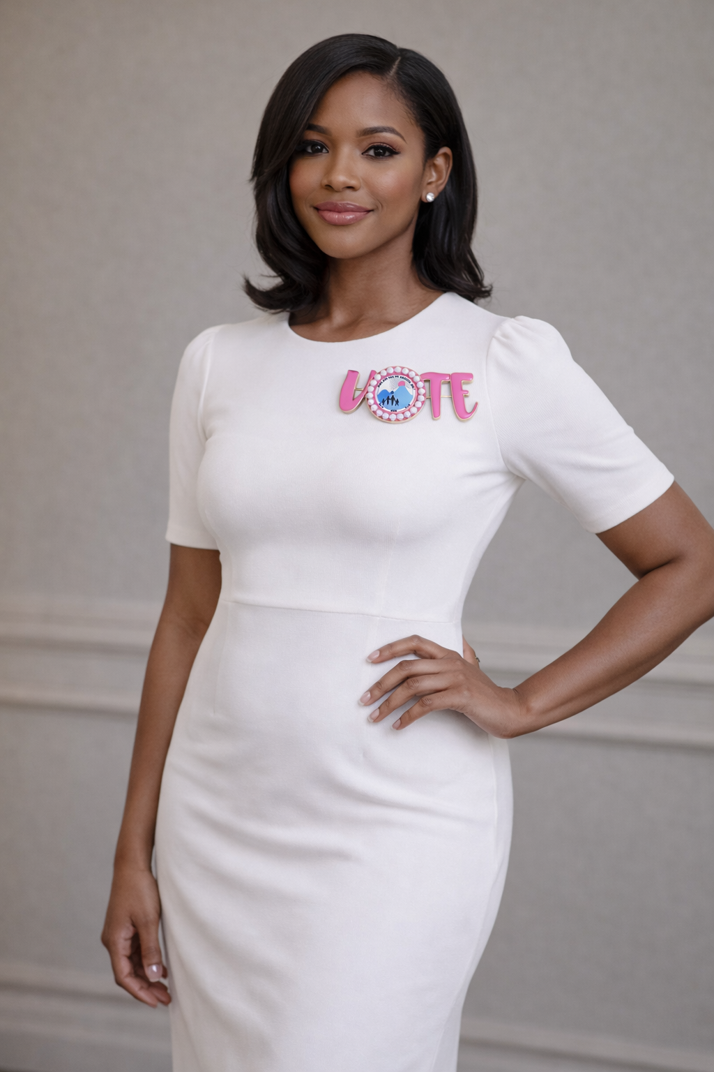 JJ VOTE BROOCH
