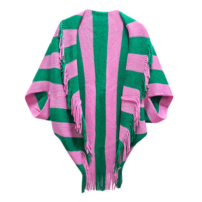 PINK &amp; GREEN CARDI