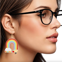 Load image into Gallery viewer, PENCIL TEACHER EARRINGS