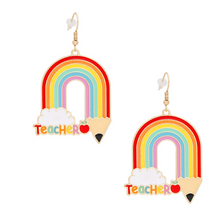 Load image into Gallery viewer, PENCIL TEACHER EARRINGS