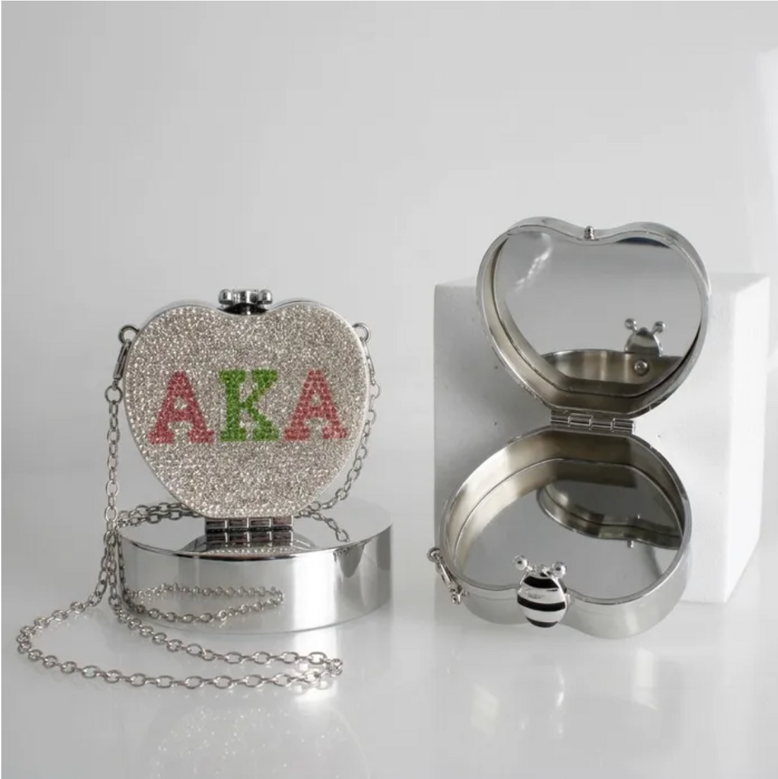AKA RHINESTONE CROSSBODY COMPACT