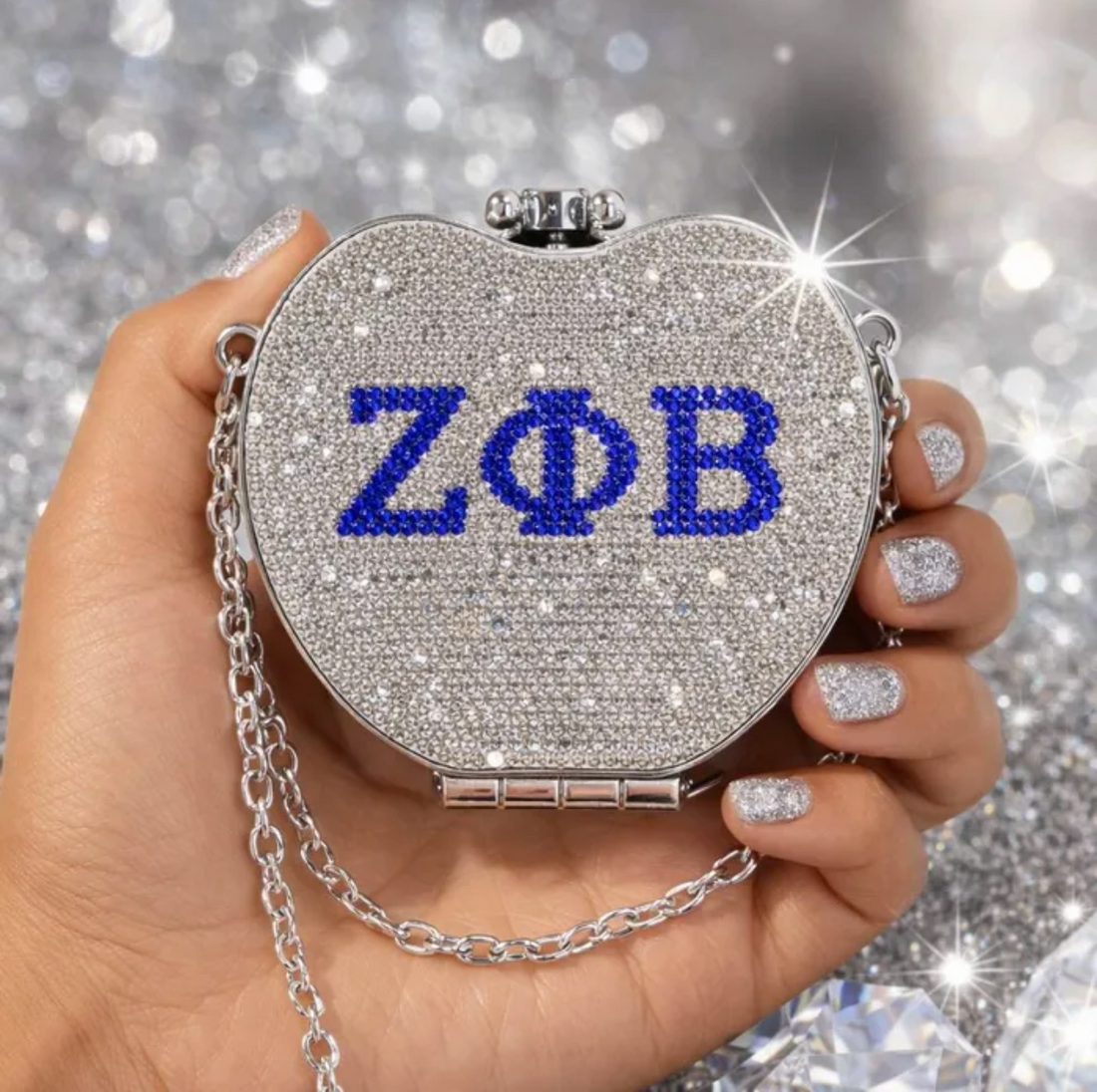 ZETA RHINESTONE CROSSBODY COMPACT