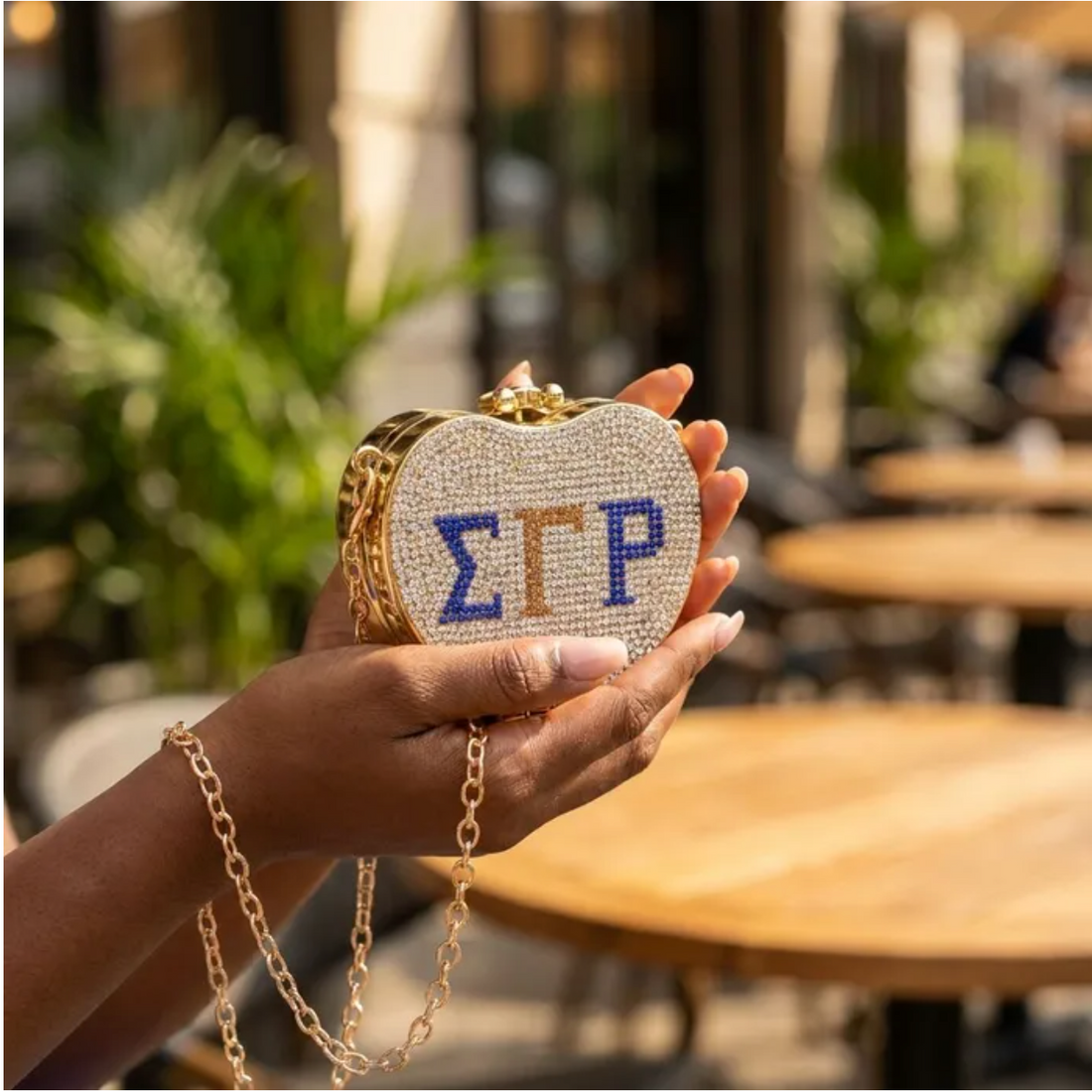 SGRHO RHINESTONE CROSSBODY COMPACT