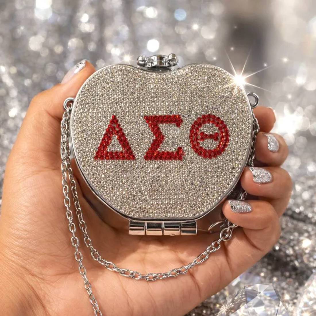DST RHINESTONE CROSSBODY COMPACT