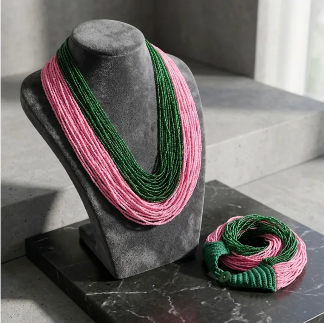 100-STRAND PG NECKLACE