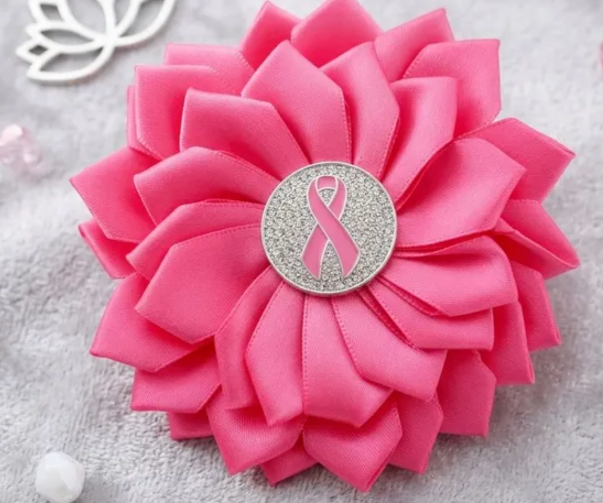 PINK PASSION BLOOM BROOCH &amp; HAIR PIN