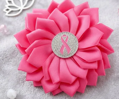 PINK PASSION BLOOM BROOCH &amp; HAIR PIN