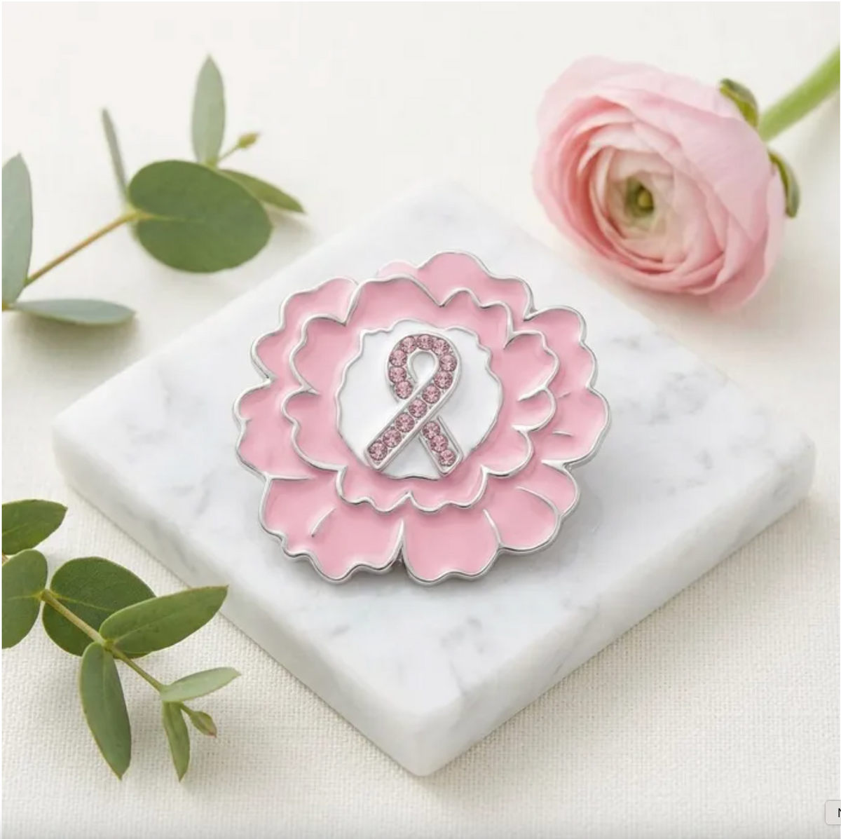 FLOWER RIBBON BROOCH