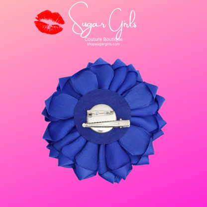 FLOWER BROOCH B&amp;W