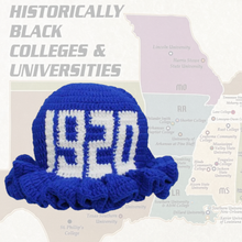 Load image into Gallery viewer, BLUE CROCHET BUCKET HAT