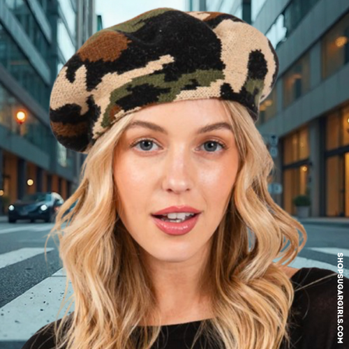 HOUNDSTOOTH BERET CAM