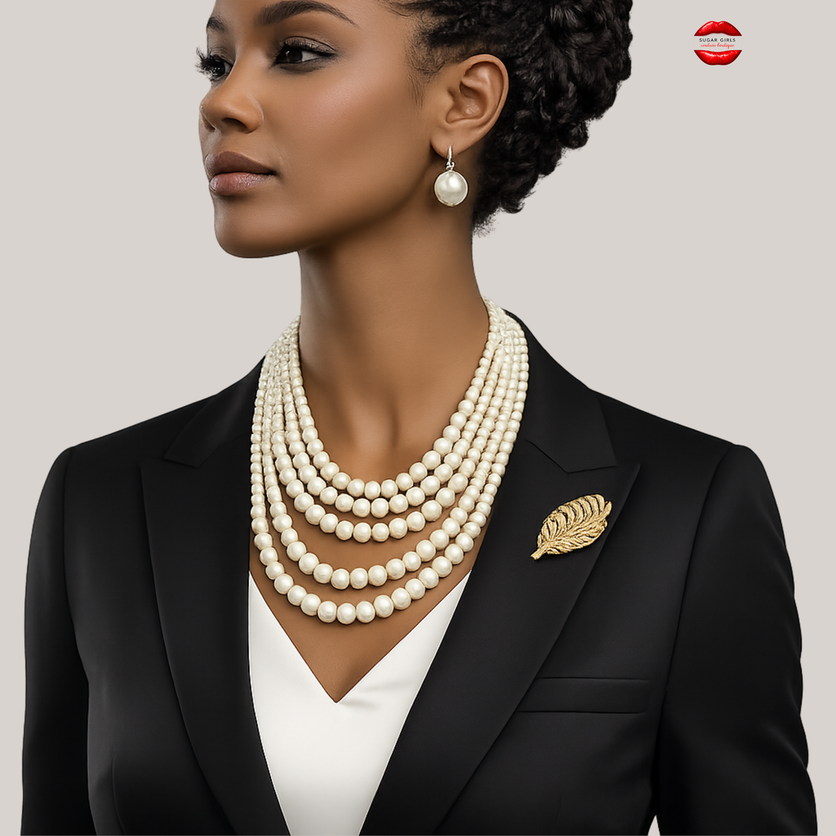 PEARL BROOCH NECKLACE