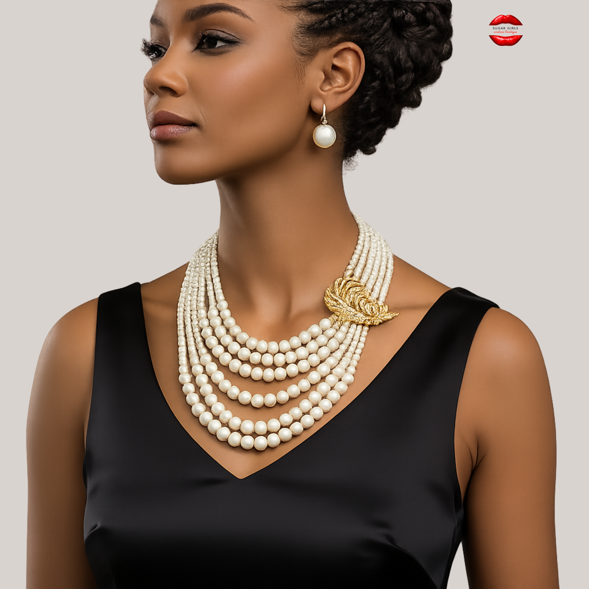 PEARL BROOCH NECKLACE