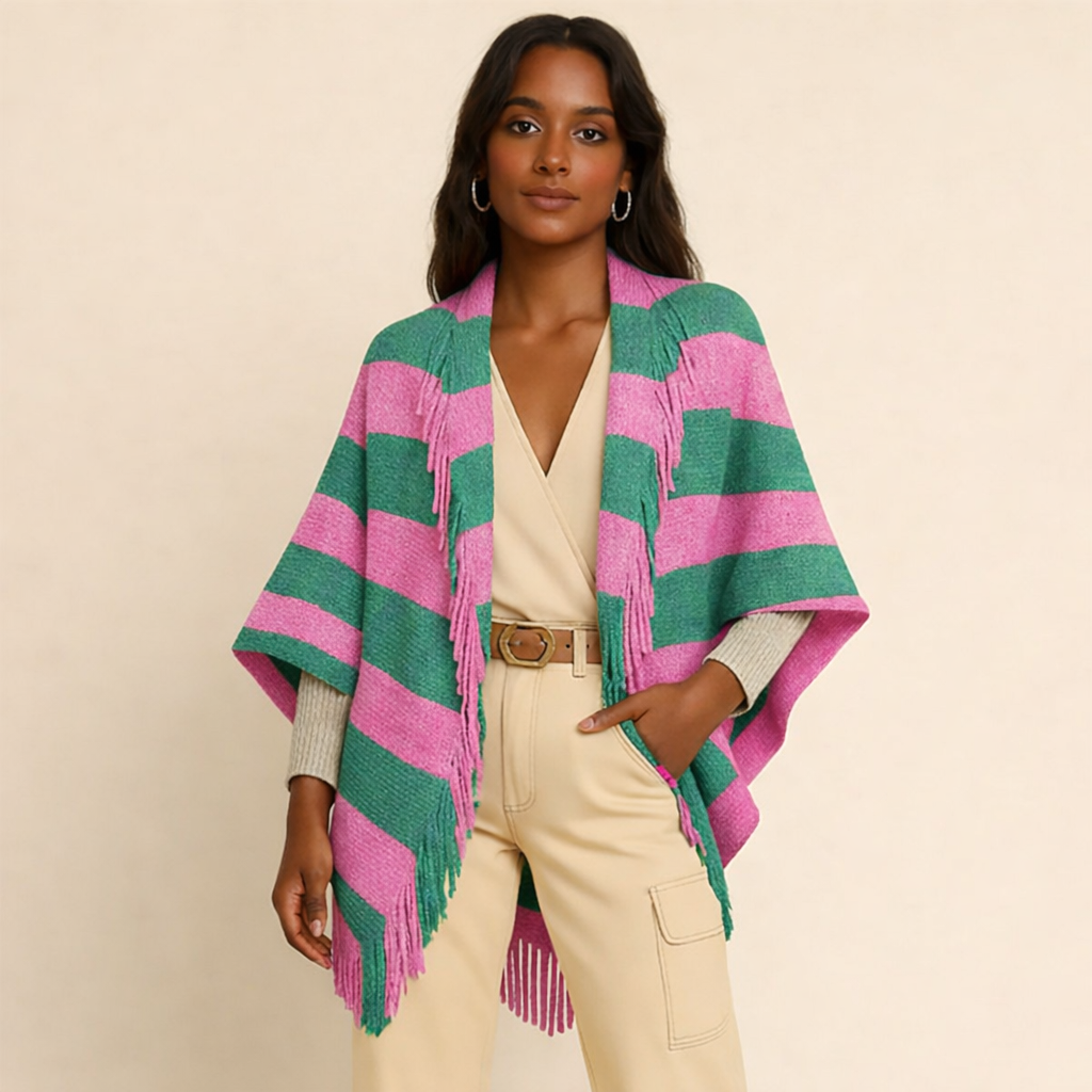 PINK &amp; GREEN CARDI